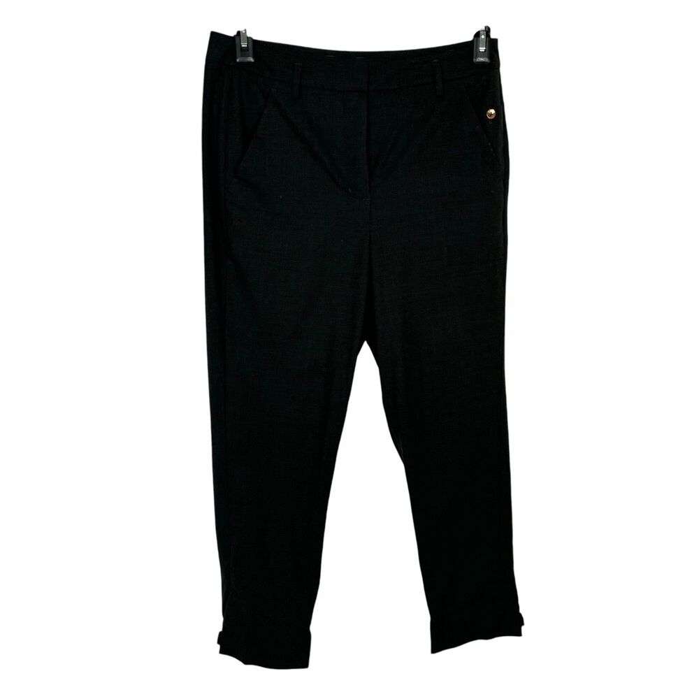Kit and Ace Bartlett Wool Cashmere Silk Blend Gray Cropped Dress Pants Women's 6